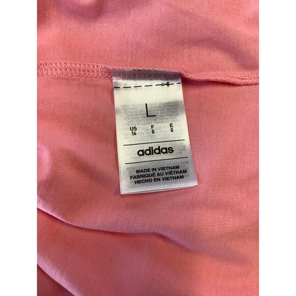 Adidas Girl's Large Pink Keep Going Growing Graphic T Shirt Long Sleeve N3-37 - Picture 6 of 7